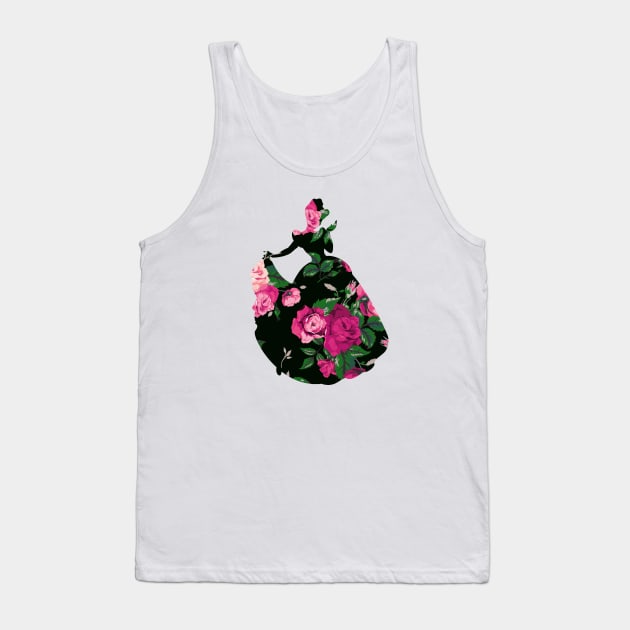 Cinderella Floral Tank Top by ImagineTheMagic